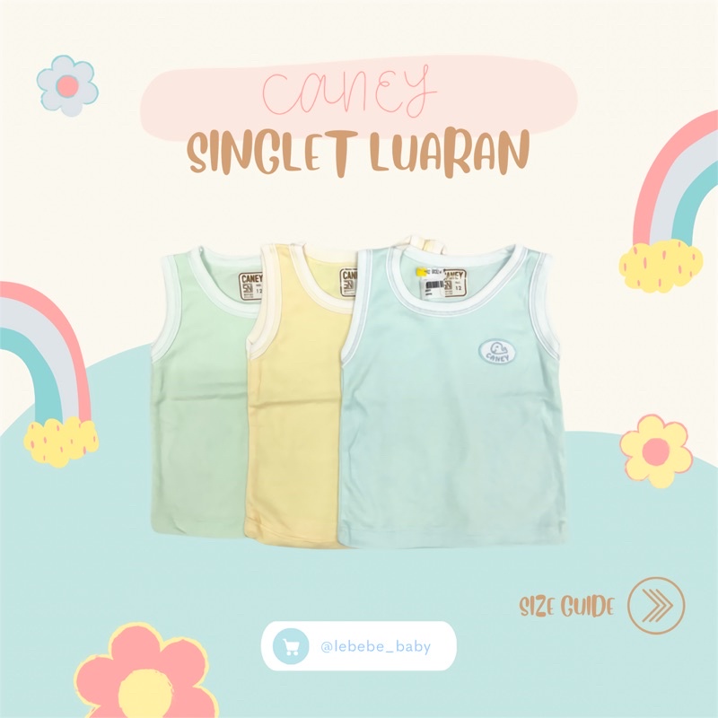 Caney Singlet Luaran Bayi (Harga Untuk 3 pcs)