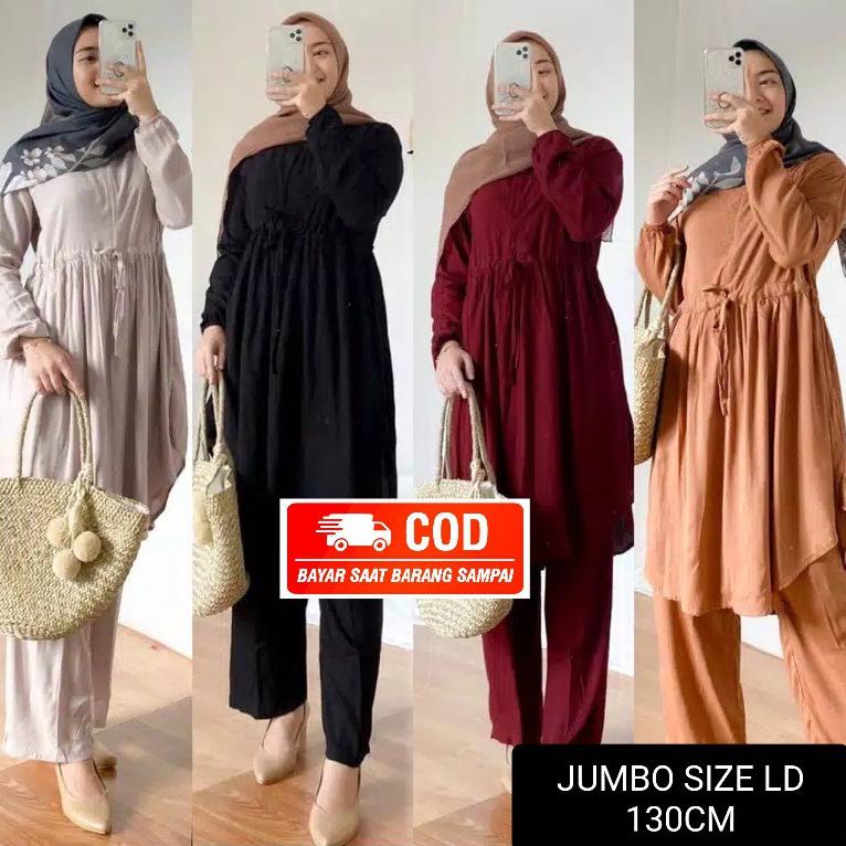 KLK.18Oc22q ▪ ONE SET JUMBO LD 130CM SETELAN JUMBO BUSUI FRIENDLY SETELAN PIYAMA JUMBO PAJAMAS JUMBO