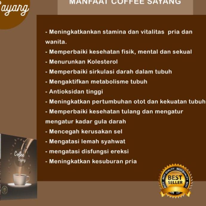 

9.9 FLASH SALE KOPI SAYANG 1 BOX ISI 5 SACHET - COFFEE SAYANG ORIGINAL - KOPI STAMINA PRIA murah