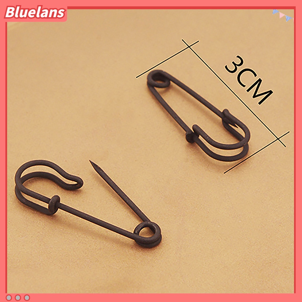 Bluelans 1 Pair Women Fashion Creative Copper Clip Type Safety Pin Ear Studs Earrings Jewelry