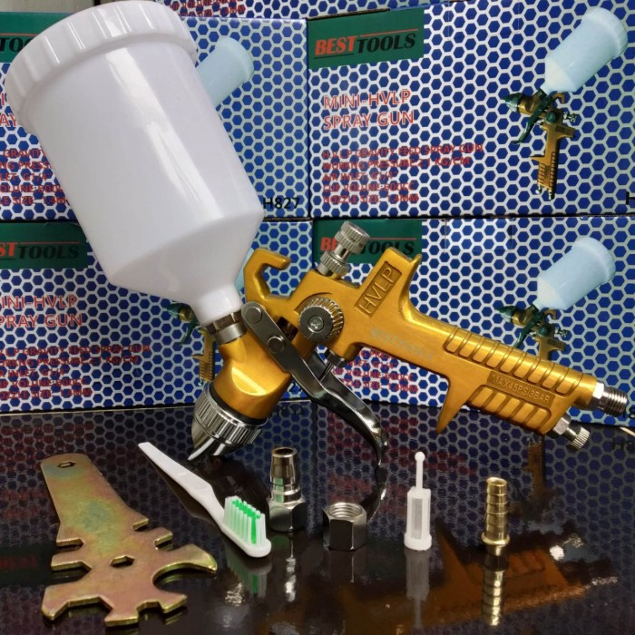 Spray Spray Gun Hvlp 1.4Mm Spray Gun Hvlp Tabung Atas Nozzle 1.4Mm