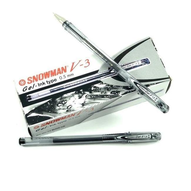 

RIZ 12 Pcs Bolpen Snowman V-3 0,5 mm Buruan Beli