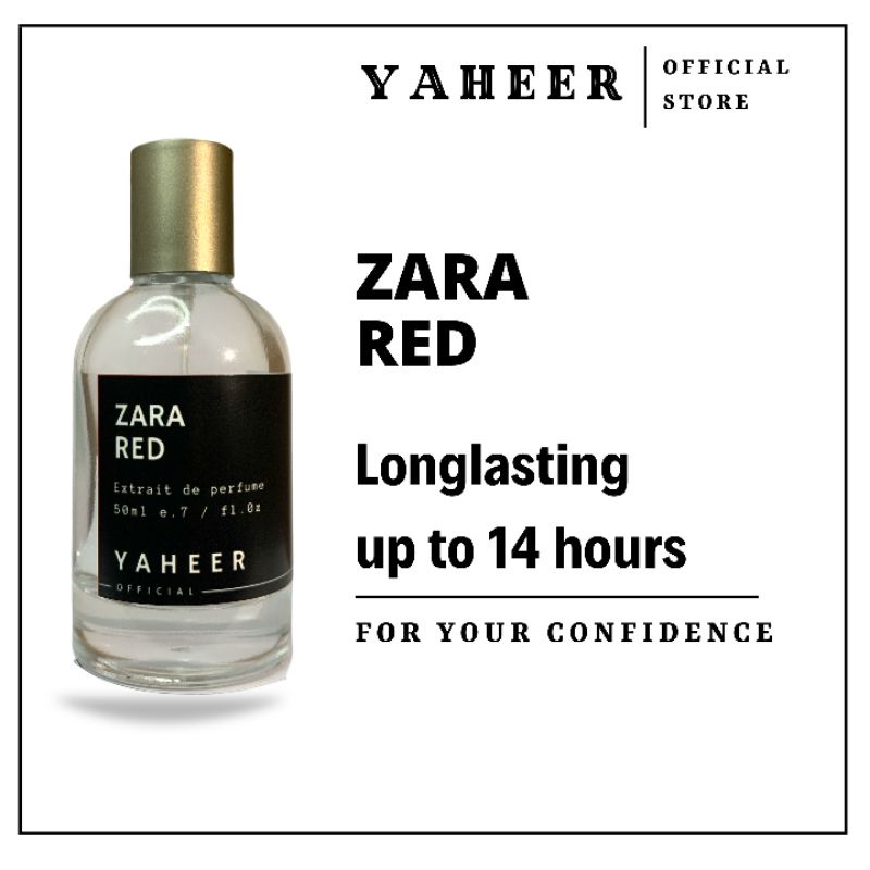 YAHEER PARFUM Inspired ZARA RED VANILLA