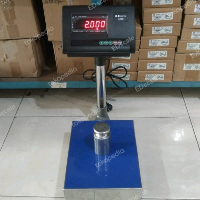 Timbangan Digital Sonic A12E 50Kg / Timbangan 50Kg Uk 24Cm X 30Cm