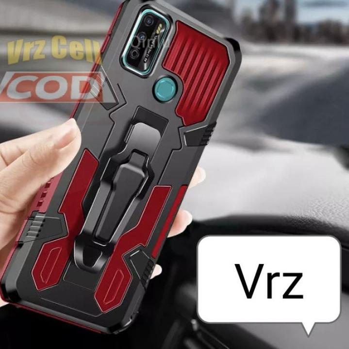 Diskon Gede--Vivo Y22 Y16 Y35 V25 4G & 5G NEW Y30 Y30i Y50 i Hard Case Belt Clip Robot Transfirmer P