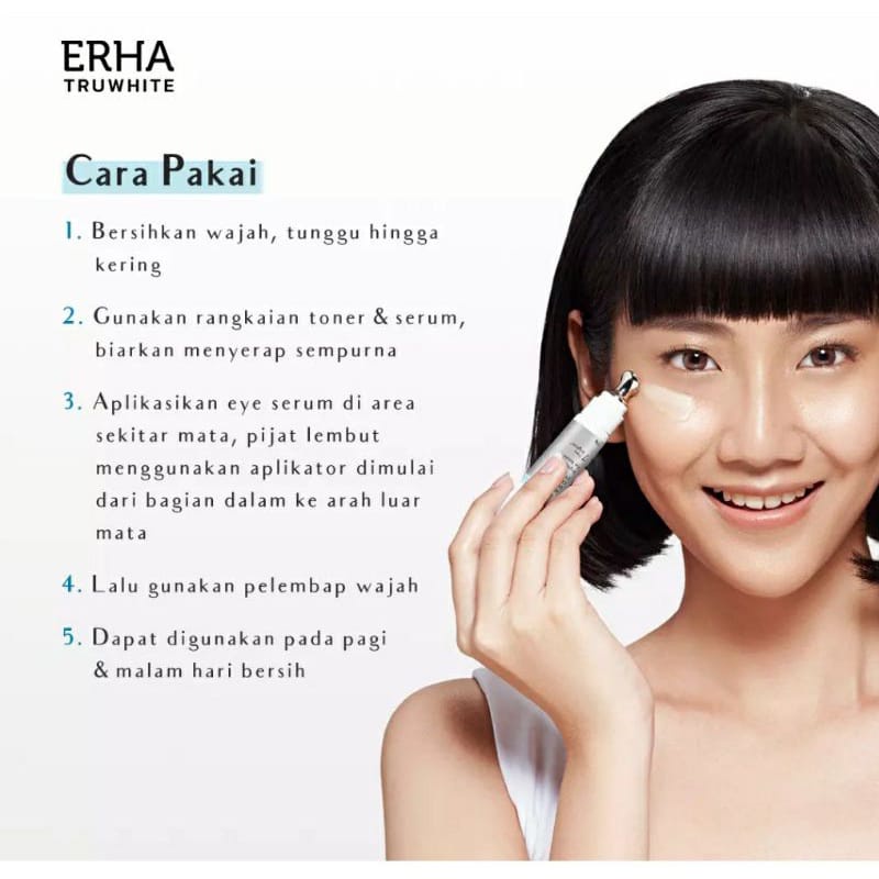 ERHA Truwhite Algae Complex &amp; Cucumber Extract Brightening Eye Serum ~ ORIGINA 100%