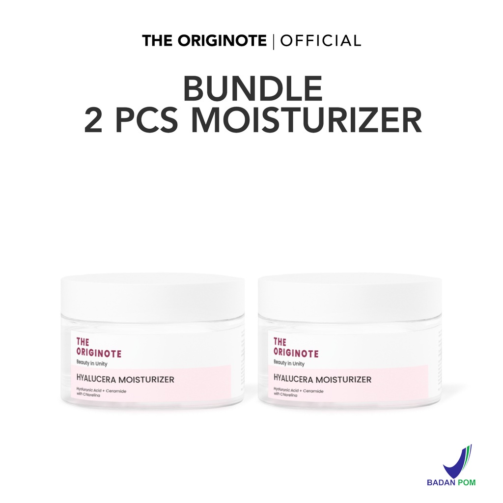 (ISI 2 PCS) The Originote Bundle 2pcs Hyalucera Moisturizer - Hyaluronic Acid + Ceramide + with Chlorelina