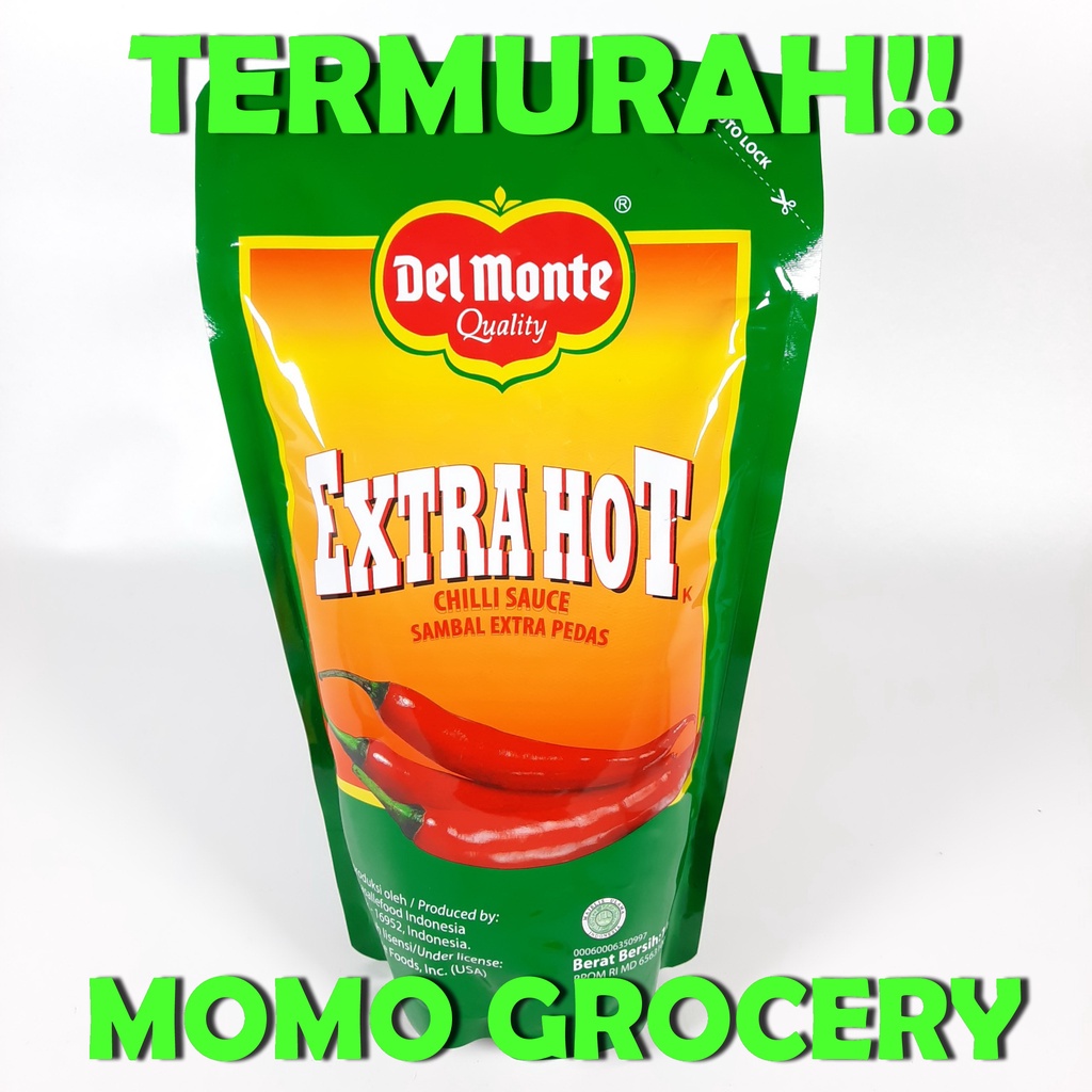 

Saos sambel delmonte hot /extra hot / chilli sauce / kemasan 1kg TERMURAH!!!