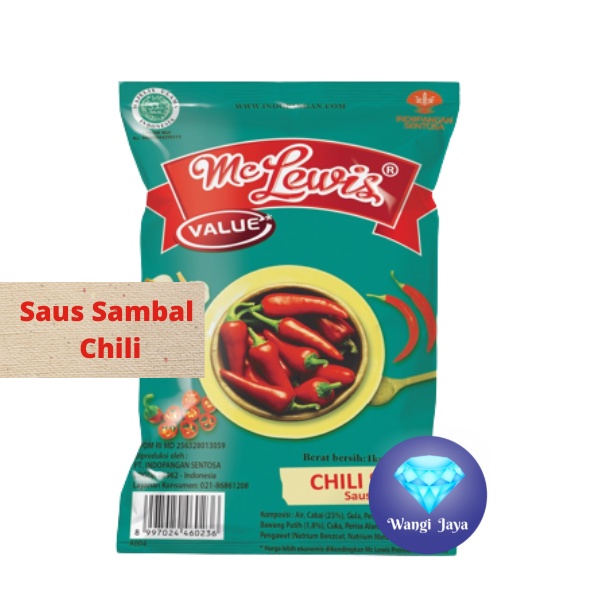

Mc Lewis Chili Sauce 1kg Bantal