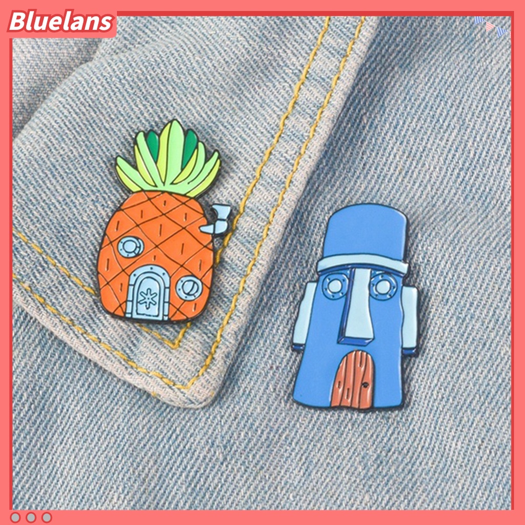 Bluelans Bros Pin Lencana Bentuk Kartun Nanas Bahan Alloy Untuk Ulang Tahun