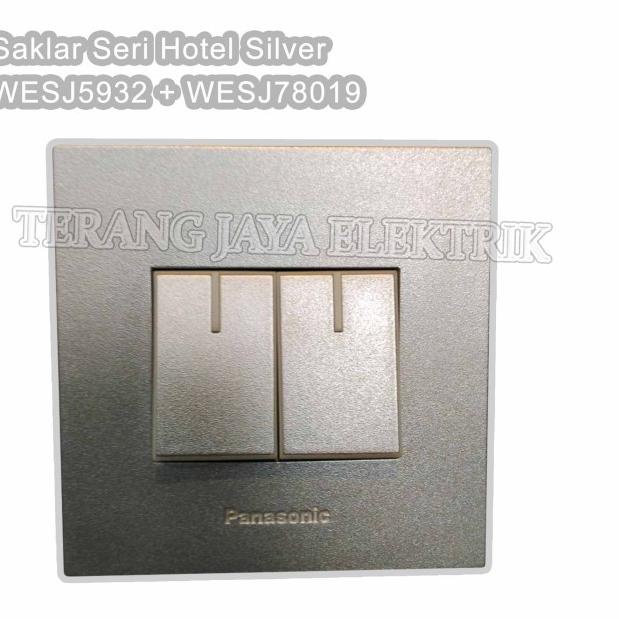 Saklar Seri Hotel Silver WESJ5932 + WESJ78029 Panasonic