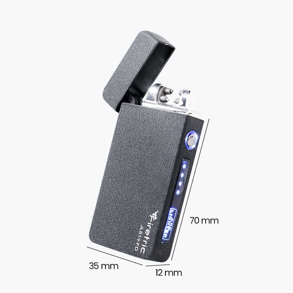 Korek Api Elektrik Pulse Plasma Double Arc Lighter Micro USB Charger JL613-FD