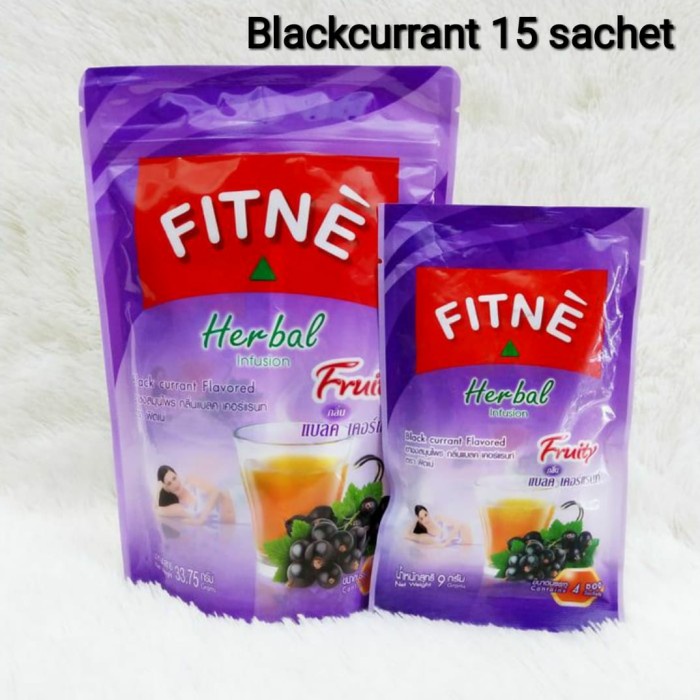 

ORIGINAL MURAH Fitne Herbal Tea rasa Blackcurrant isi 15 sachet