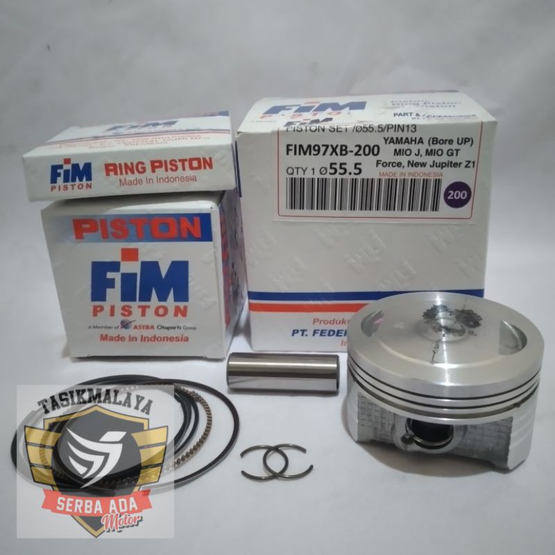 PISTON KIT SEHER KIT FIM97 XB BORE UP MIO J, SOUL GT, FINO, X-RIDE, JUPITER Z 1