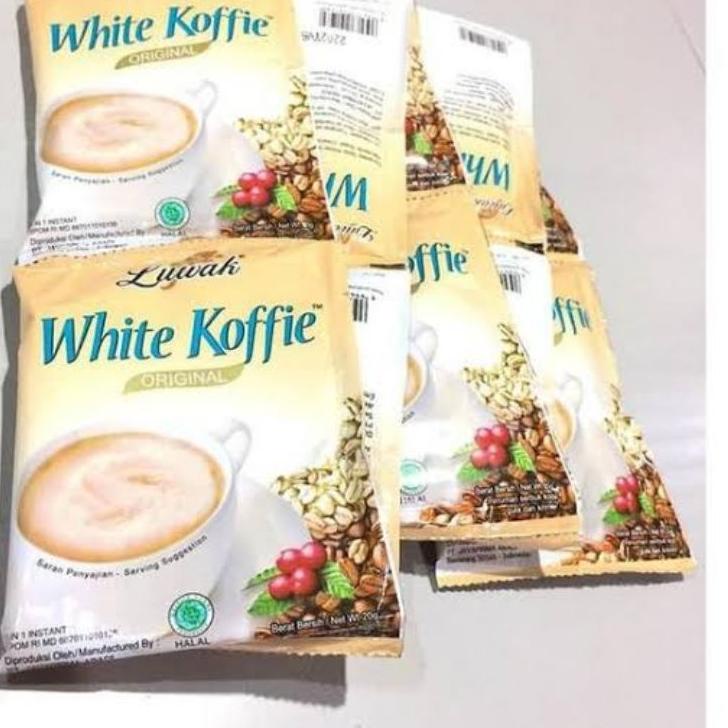 

KodeB6n1M--KOPI LUWAK WHITE KOFFIE 1 RENCENG ISI 10 SACHET