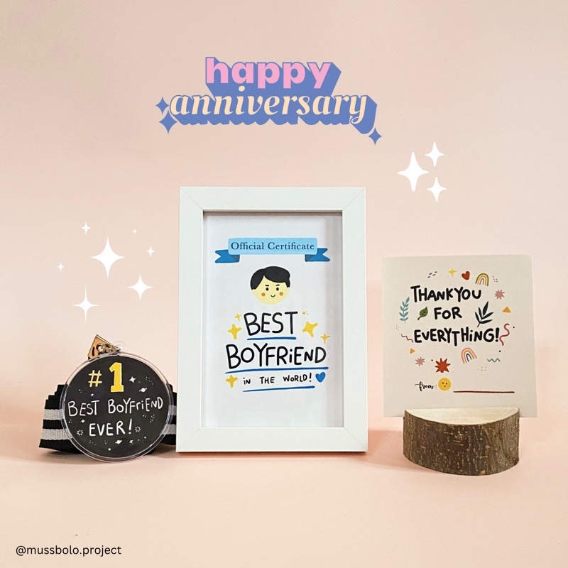 

BOYFRIEND CERTIFICATE | BOYFRIEND HAMPERS SET
