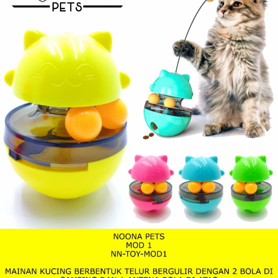 Mainan Kucing Interaktif / Tempat Makan + Main Kucing / Pet Feeder