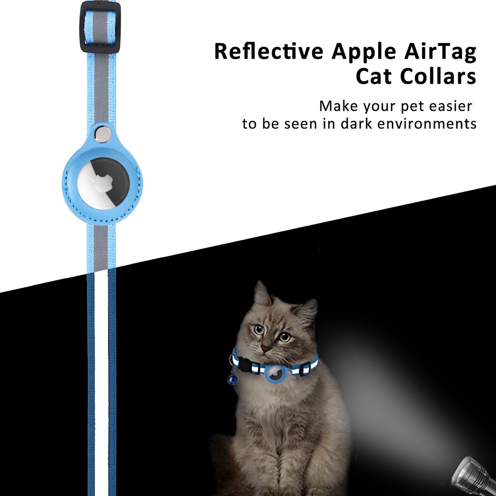 Airtag Kalung Collar Anjing / Kucing Anti Hilang Dengan Case Pelindung