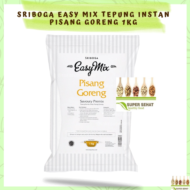 Sriboga Easy Mix 1kg Semua Macam Easymix Crispy ala Kentucky Japanese Tempura Fish n Chip Batter Ser