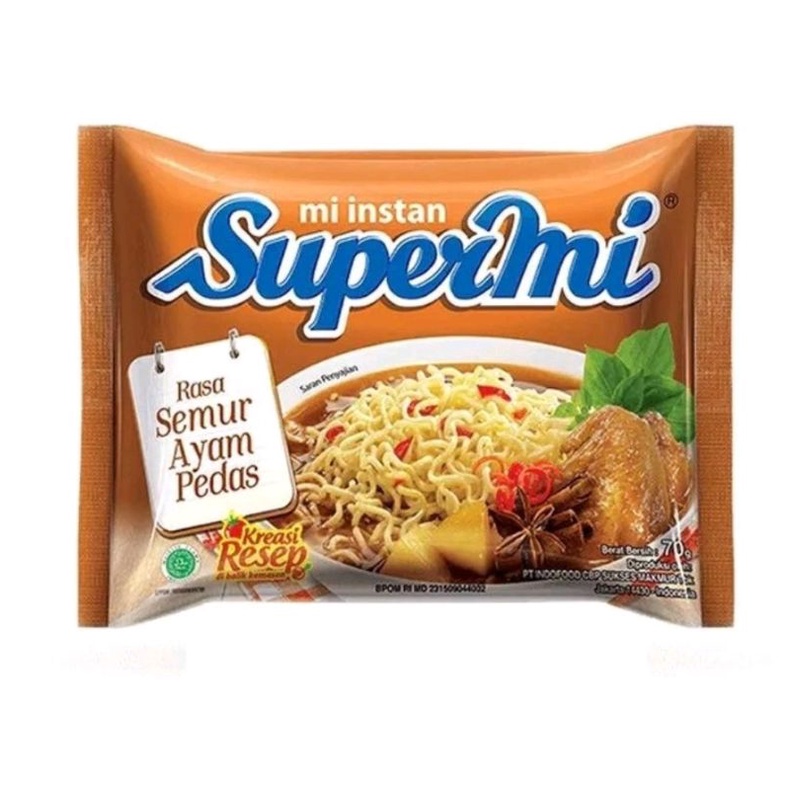 SUPERMIE RASA SEMUR AYAM PEDAS