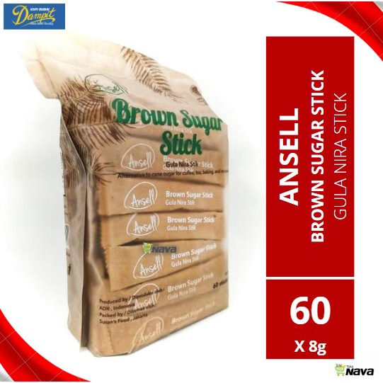 

BROWN SUGAR STICK ANSELL / GULA MERAH / COCONUT SUGAR STICK 60 X 8 GR