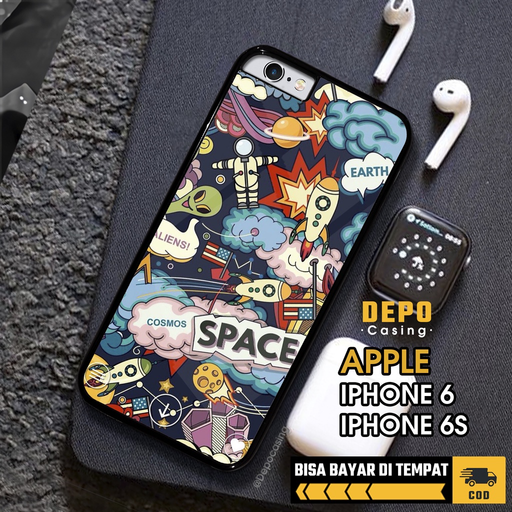 Case Iphone 6 6S Case Hp Iphone 6 6S Depo Casing [AST2] Premium Glossy Case Custom Case Aesthetic Ke