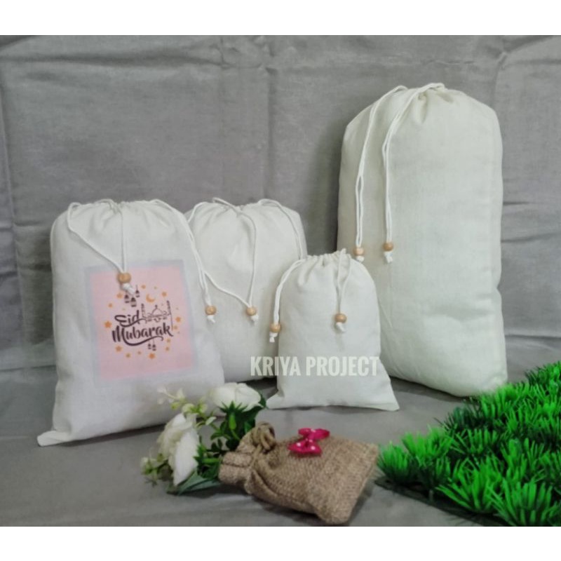 Pouch blacu | pouch serut | pouch souvenir | kantong serut | packaging