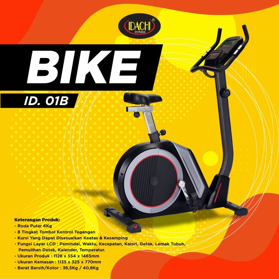 Sepeda Statis Magnetik IDACHI ID 01B - Alat Fitness untuk Rumah dan Gym