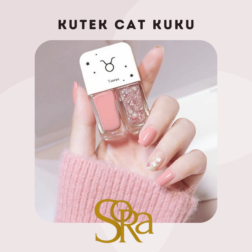 2IN1 KUTEK HALAL KUTEKS 2 TONE KUTEK KOREA Cat Kuku muslimah Gel Nail polish | CAT KUKU | KUTEK KUKU