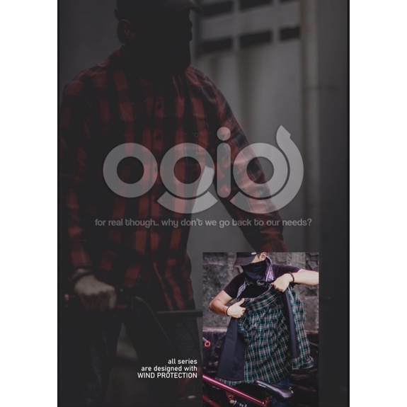 Kemeja Flanel RIDING Motor Wind Protection Ogios