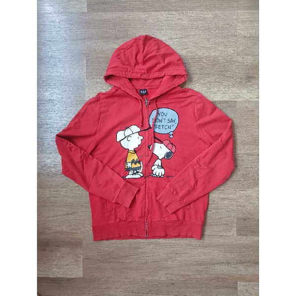 Sweater Zipper Hoodie NII Original Snoppy Bekas Second Preloved