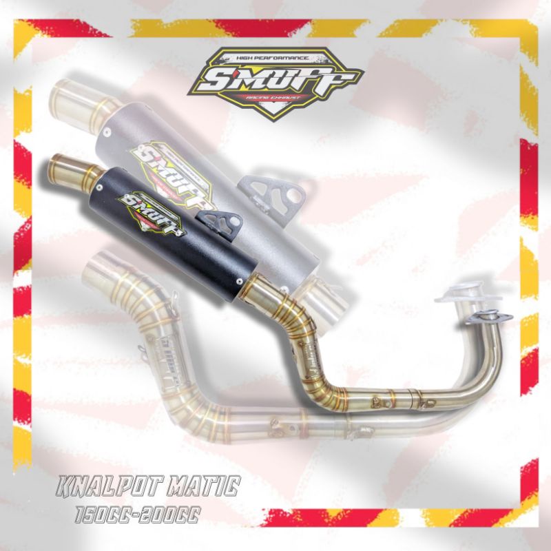 knalpot mio,beat,vario inlet 45 155&200cc smuff racingexhaust