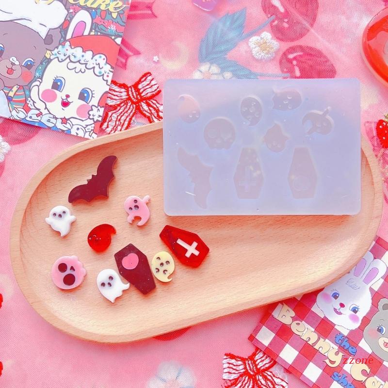 Cetakan Resin Bentuk Geometri Bahan Silikon Untuk Dekorasi Gantungan Kunci
