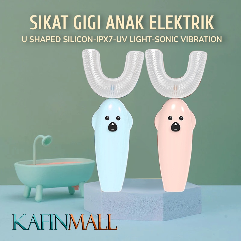 Sikat Gigi Anak toothbrush  Elektrik U Shaped Silikon