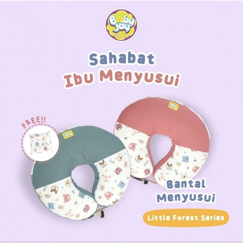 Baby Joy Nursing Pillow Bantal Menyusui (Dengan Gasper) + Free Bantal Lengan Peang Little Forest Series - BJB 2004