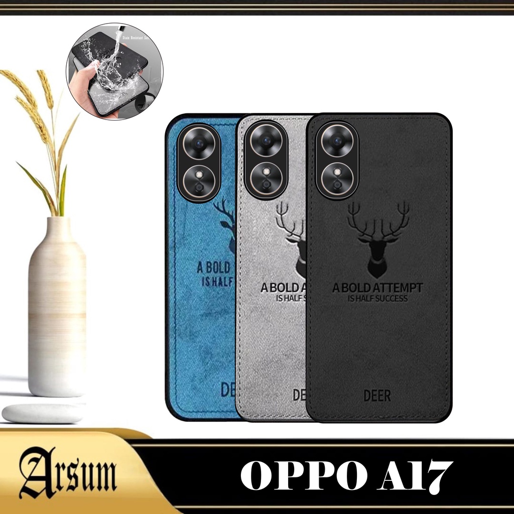 PROMO Case DEER Oppo A17 2022 Softcase Motif Jeans Casing Handphone
