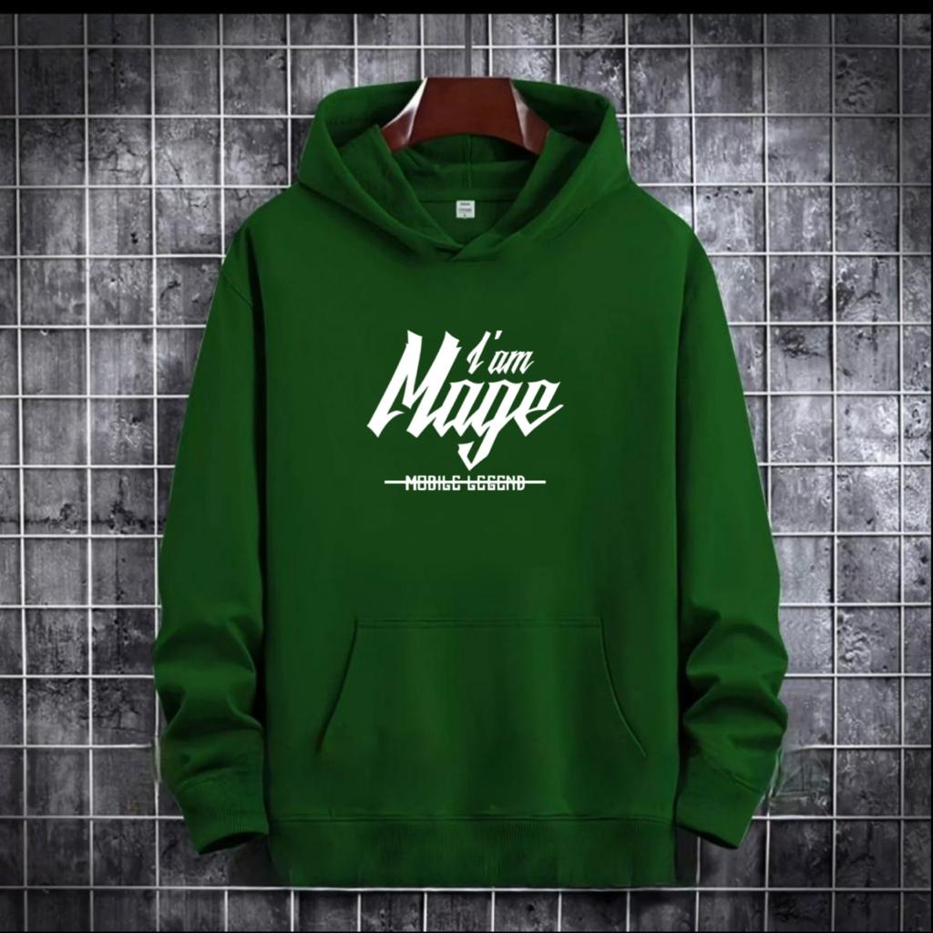 SWEATER HOODIE TULISAN I AM MAGE/ HOODIE MURAH TERLARIS / HOODIE POLOS / HOODIE PRIA DAN WANITA / UNISEX
