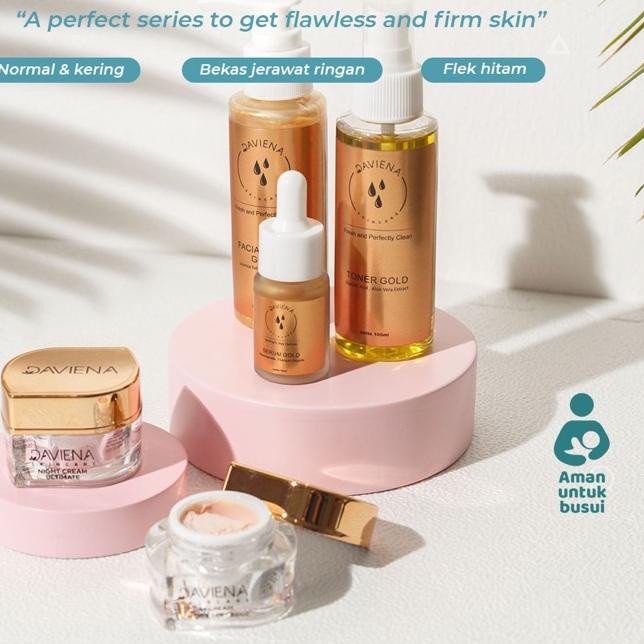 EXCLUSIVE(Pusat Jawa)Daviena Skincare|GOLD SERIES|PEMUTIH WAJAH BPOM DAVIENA SKINCARE|DAVINA SKINCAR