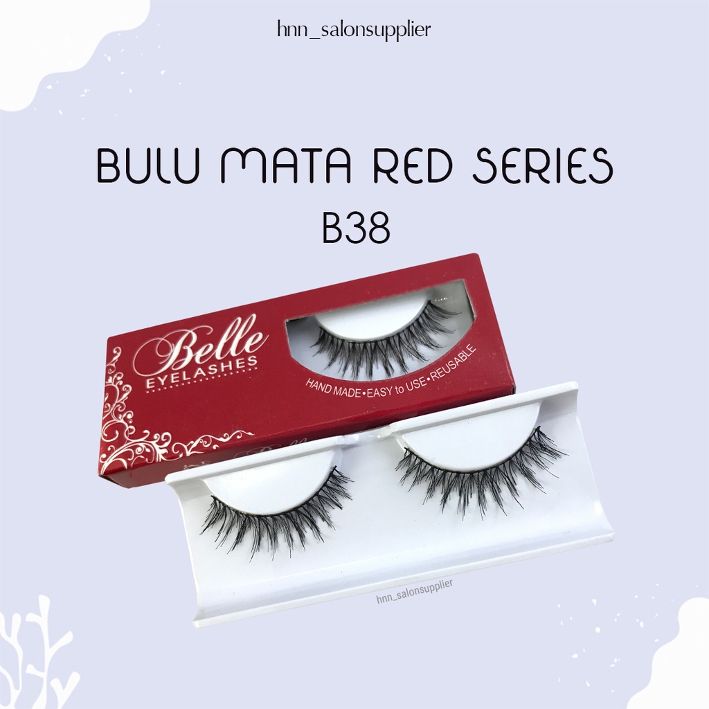 B38 Bulu Mata Palsu Handmade Fake Eyelashes Eye Lashes Lash Artifivial Belle Eyelashes