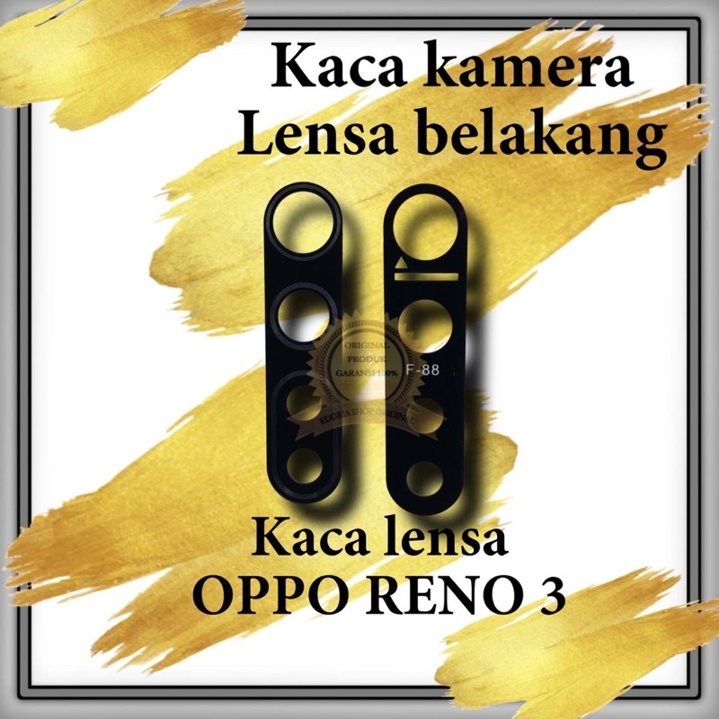 Lensa Kaca Kamera Belakang Oppo Reno 3 / 5G Sudah Sama Lem Original