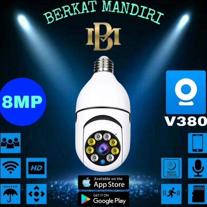 IP BOHLAM 5MP APP V380/V380 PRO PANORAMIC IP KAMERA CCTV