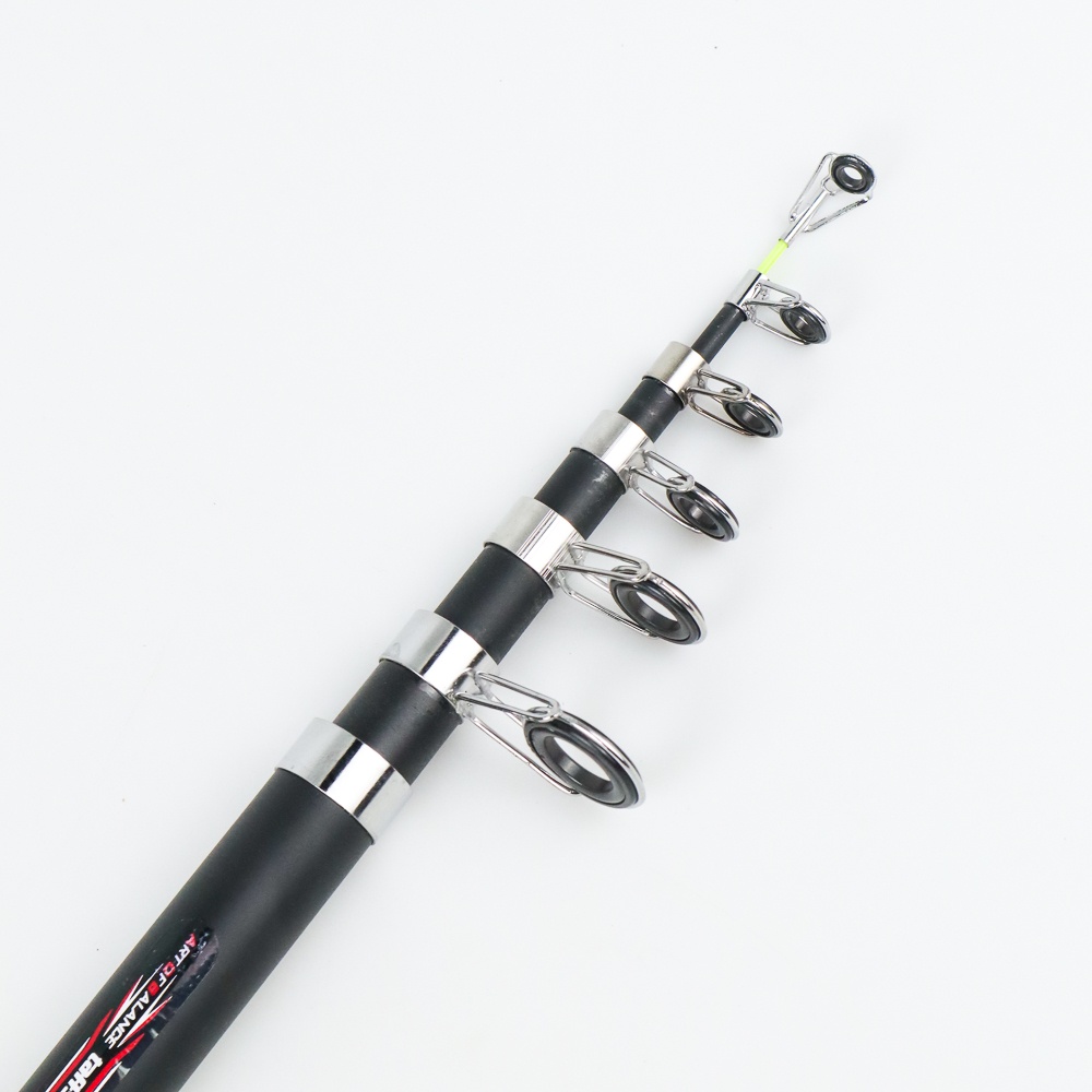 Joran Pancing Telescopic Fishing Rod Pole Carbon Fiber 3.0M - C562L - 7RTH89BK Black