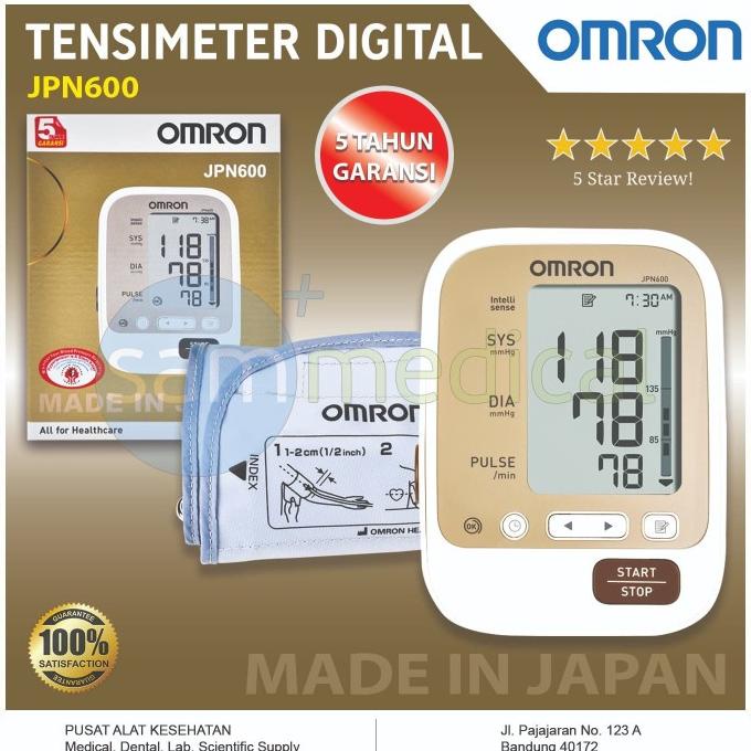 Omron Jpn600 Tensimeter Digital / Alat Tekanan Darah / Tensi Digital -