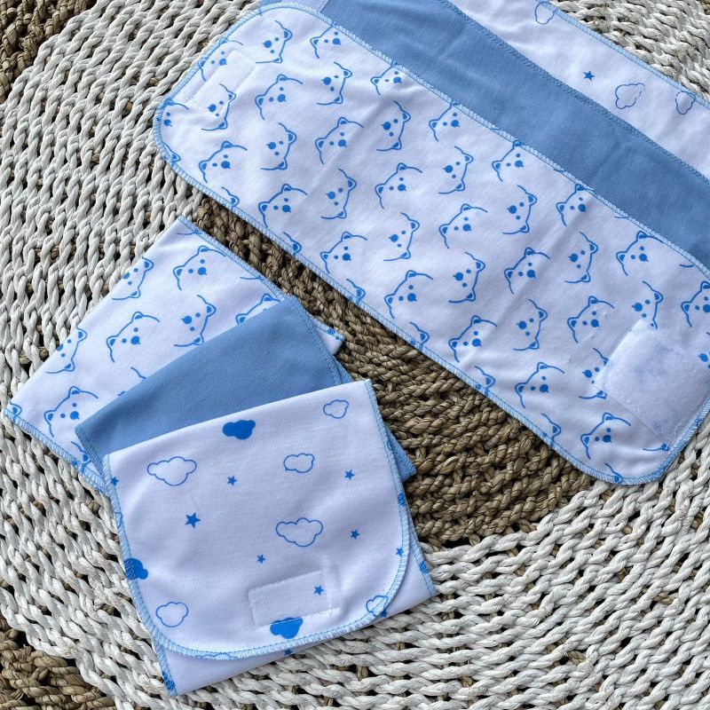 PROMO 7.7 6 PCS GURITA REKAT BAYI BARU LAHIR NEWBORN BLUE SKY