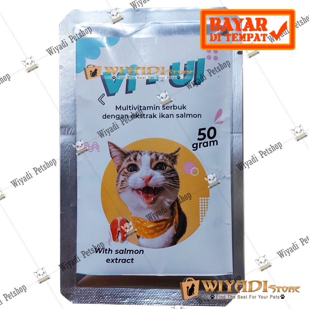 Vi - UI 50gr Multivitamin Ekstrak Salmon Untuk Kucing dan Kitten