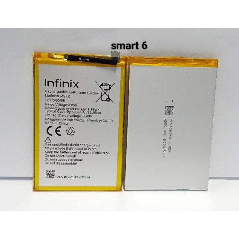 Baterai Battery Batre Infinix Smart 6 Batere Battery Batterai Infinix Smart 6