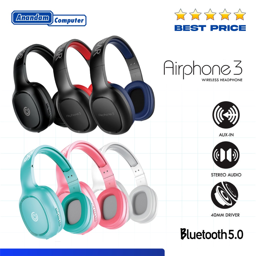 Sonic Gear Airphone 3 Wireless Headphone Sonicgear