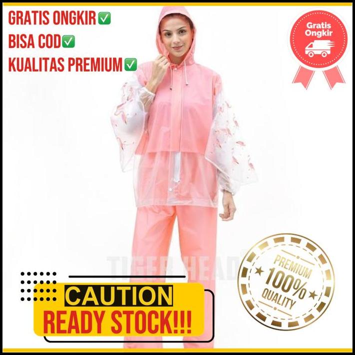 Tiger Head Jas Hujan Setelan 70003