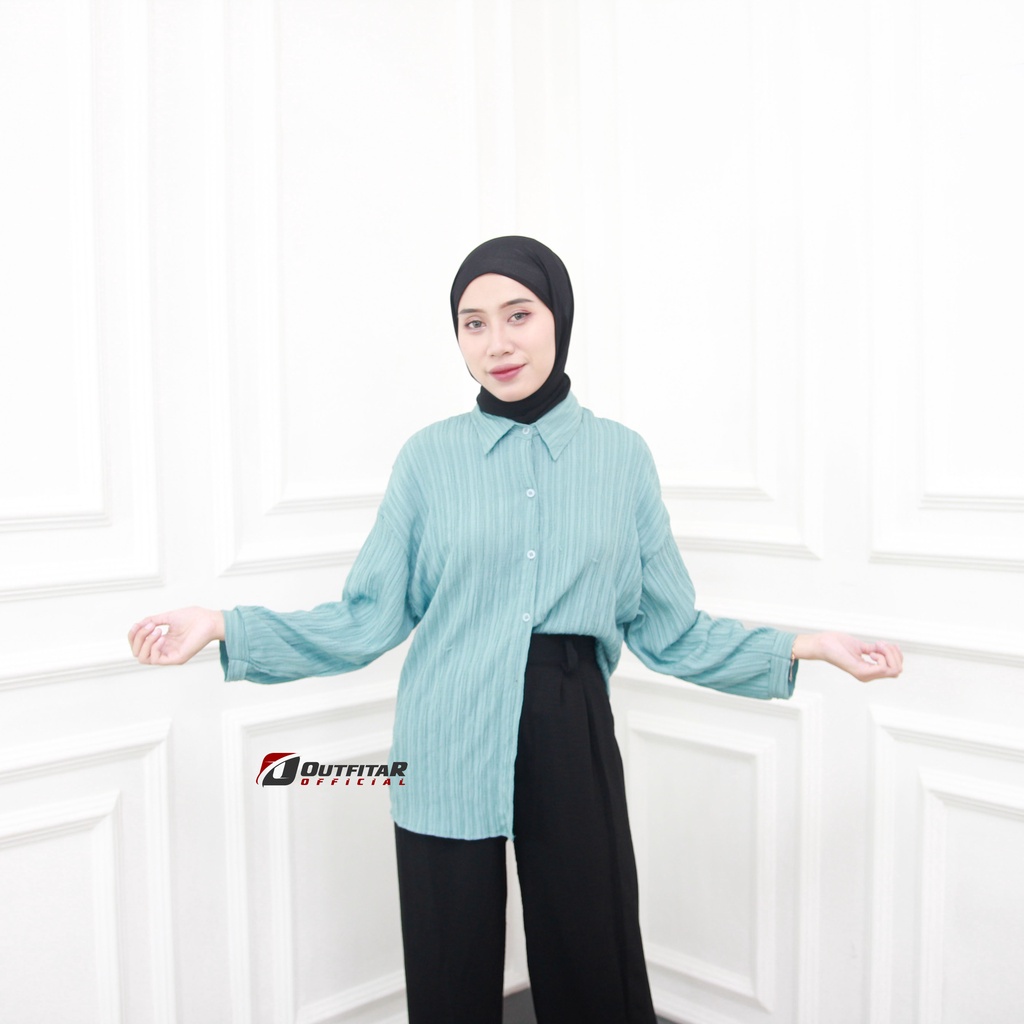 Ha-ri Shirt | Kemeja Wanita Oversize - Basic Shirt Kemeja Polos