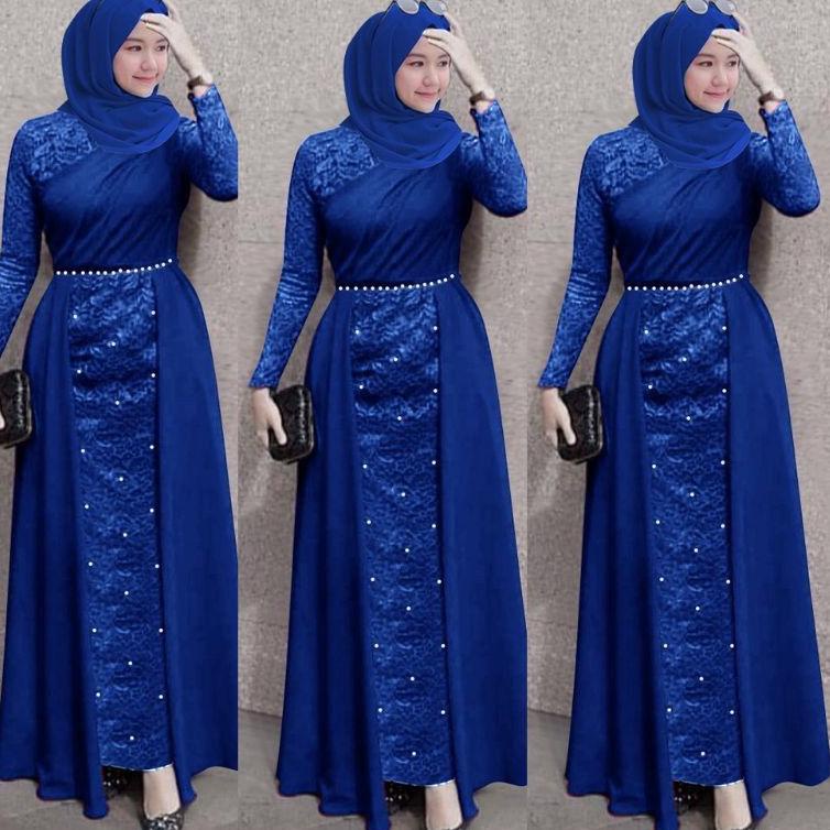 SVK.31Oc22ν • Lakshana GamisBrukat Maxi Dress Pesta Remaja Dewasa Wanita Muslim - Size Jumbo M L XL 